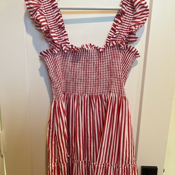 Hill House Red and White Striped Dress - Picture 3 of 3